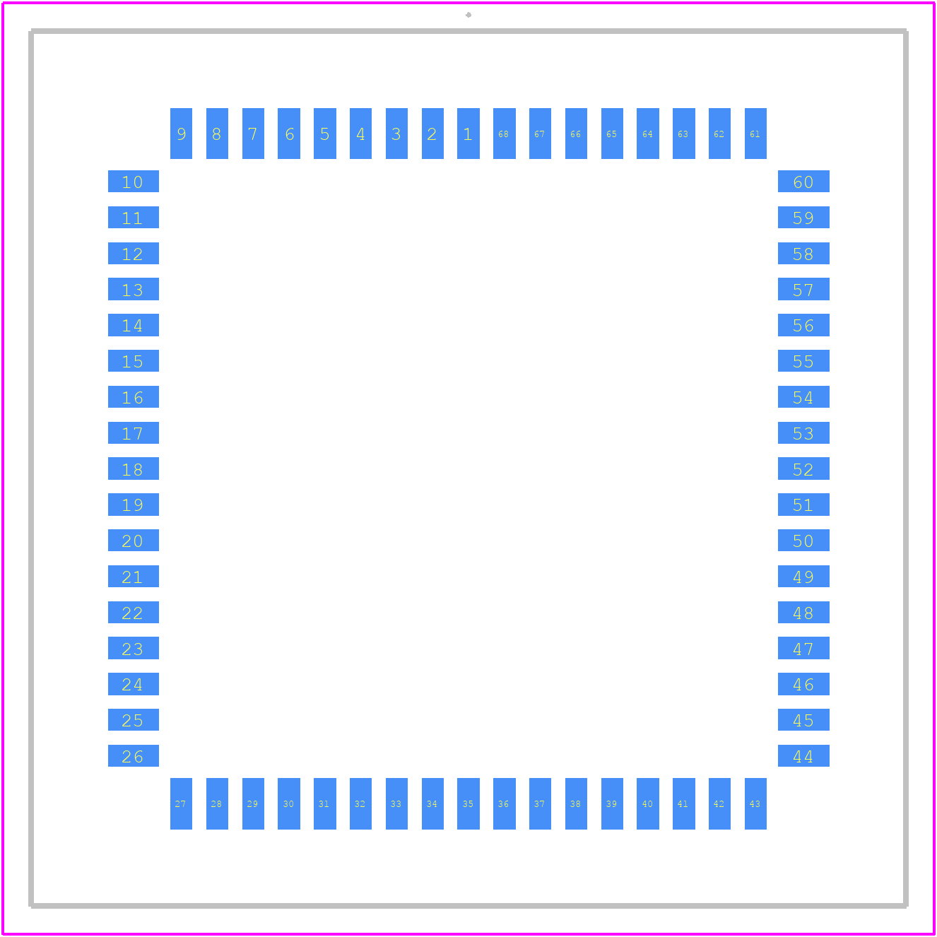 PLCC-68-AG-SMT - Adam Tech PCB footprint - Other - Other - PLCC-68-AG-SMT-1