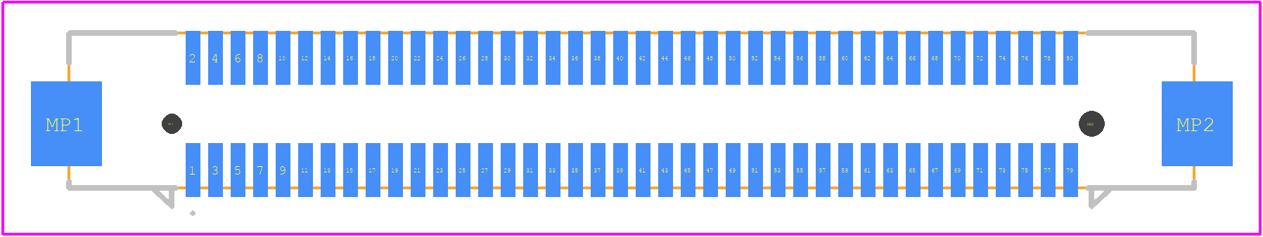 KX15-80KLDLE - JAE PCB footprint - Other - Other - KX15-80KLDLE-1