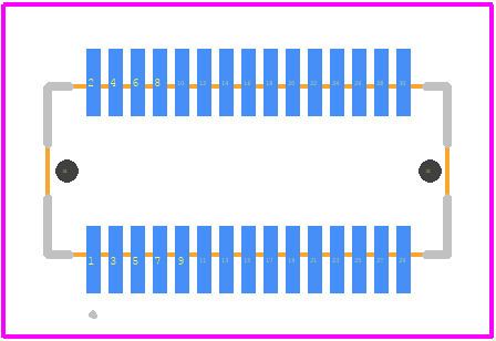 X0509WVS-30AS-LPV01 - XKB Connectivity PCB footprint - Other - Other - X0509WVS-30AS-LPV01-2
