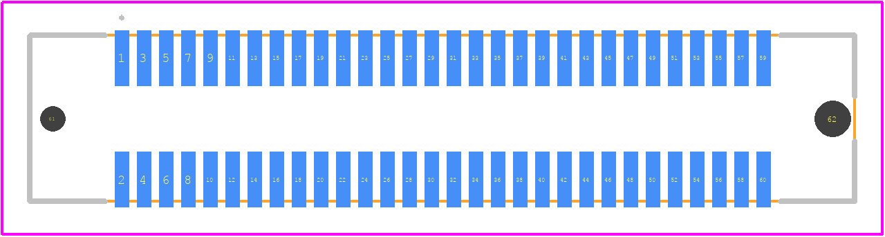 X0802WVS-60AS-LPV01 - XKB Connectivity PCB footprint - Other - Other - X0802WVS-60AS-LPV01-1