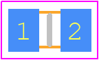 WSL0805R0100FTG18 - Vishay PCB footprint - Resistor Chip - Resistor Chip - WSL0805R0100FTG18ss