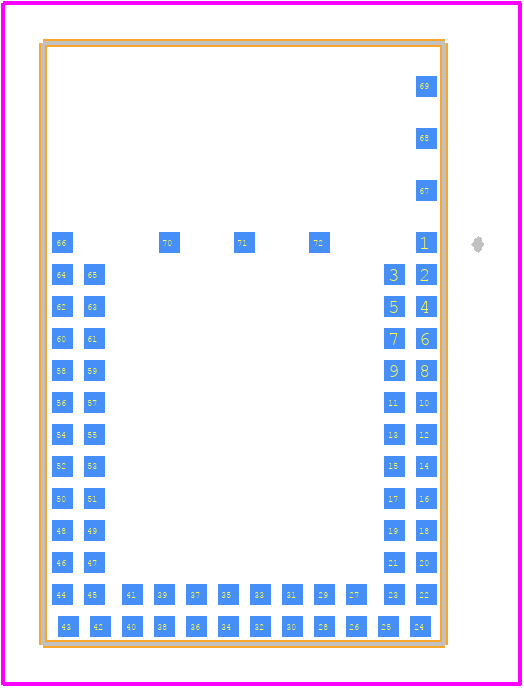 451-00002 - Laird Connectivity PCB footprint - Other - Other - 451-00002-1