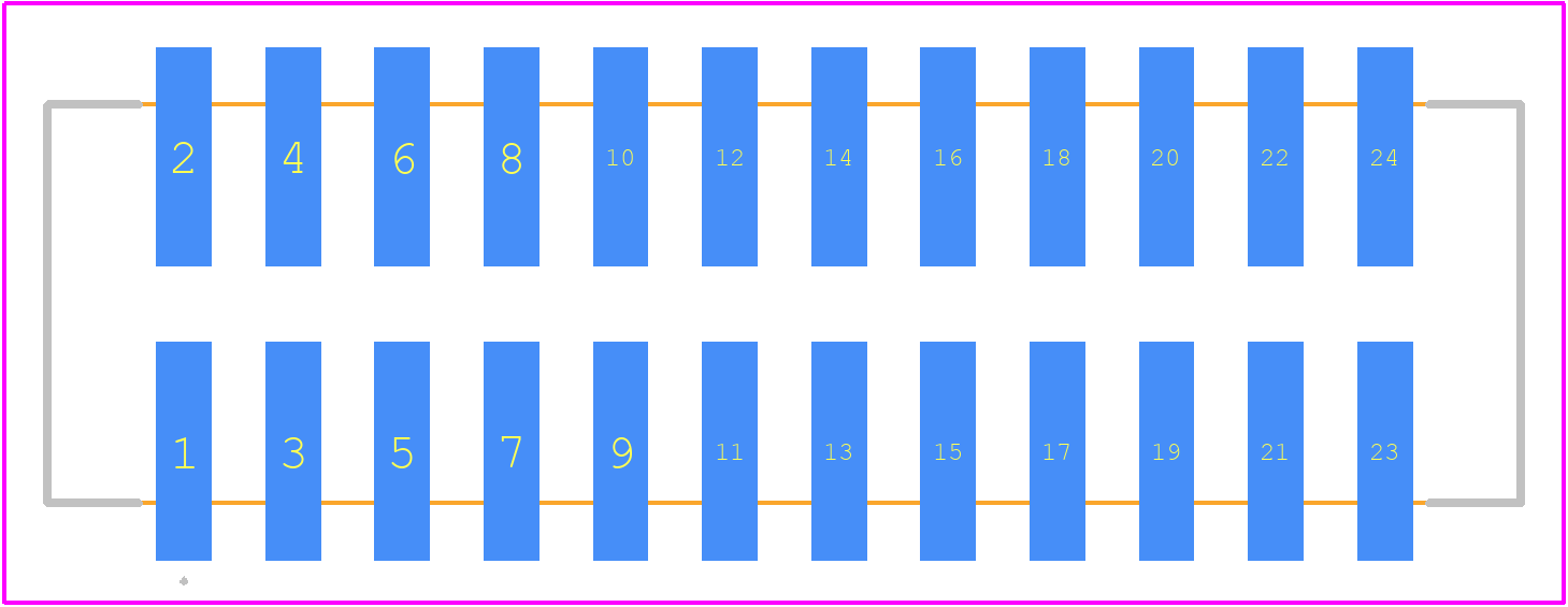 HTSS-112-01-L-DV - SAMTEC PCB footprint - Other - Other - HTSS-112-01-L-DV-2