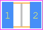 1210YC226MAT2A - TDK PCB footprint - Capacitor Chip Non-polarised - Capacitor Chip Non-polarised - 3