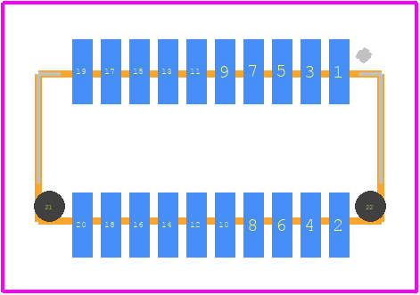 53364-2070 - Molex PCB footprint - Other - Other - 53364-2070-2