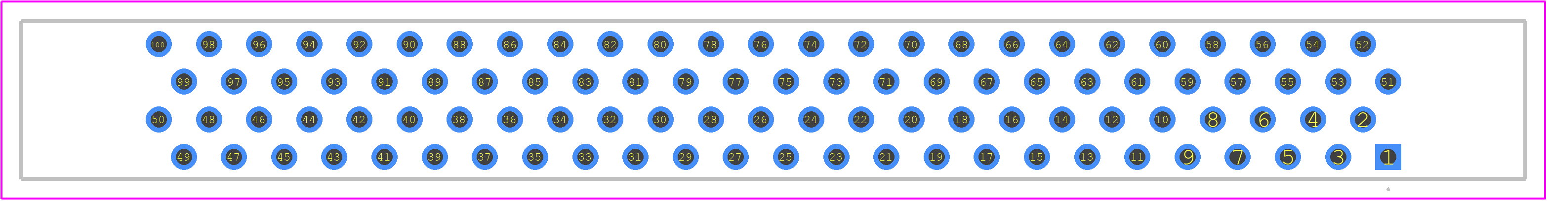 TX25-100P-6ST-N1E - JAE PCB footprint - Other - Other - TX25-100P-6ST-N1E-2
