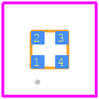 LTST-E133CEGBK - Lite-On PCB footprint - Other - Other - 1.30mm x 1.30mm x0.4mm