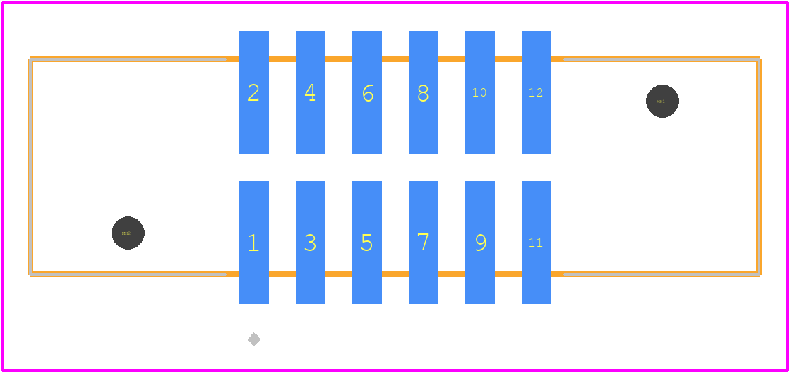 EHT-106-01-S-D-SM-LC - SAMTEC PCB footprint - Other - Other - EHT-106-01-S-D-SM-LC-1