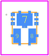 XCL237B303D2-G - Torex PCB footprint - Other - Other - USP-9B01 