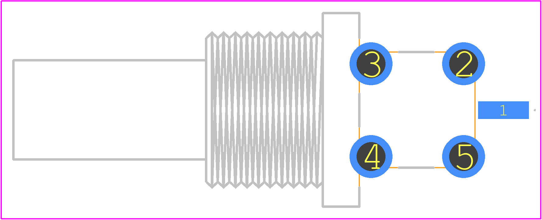 112800 - Amphenol RF PCB footprint - Other - Other - 112800-1