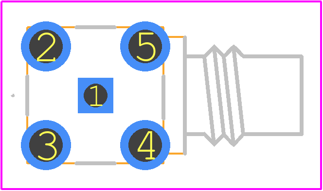 152123 - Amphenol RF PCB footprint - Other - Other - 152123-2