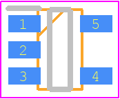 MP24895GJ-Z - Monolithic Power Systems (MPS) PCB footprint - SOT23 (5-Pin) - SOT23 (5-Pin) - TSOT23-5 (Thickness 1mm)