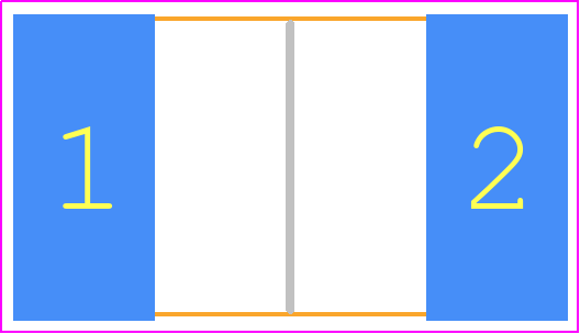 35607K5FT - TE Connectivity PCB footprint - Resistor Chip - Resistor Chip - 3560_2025-1