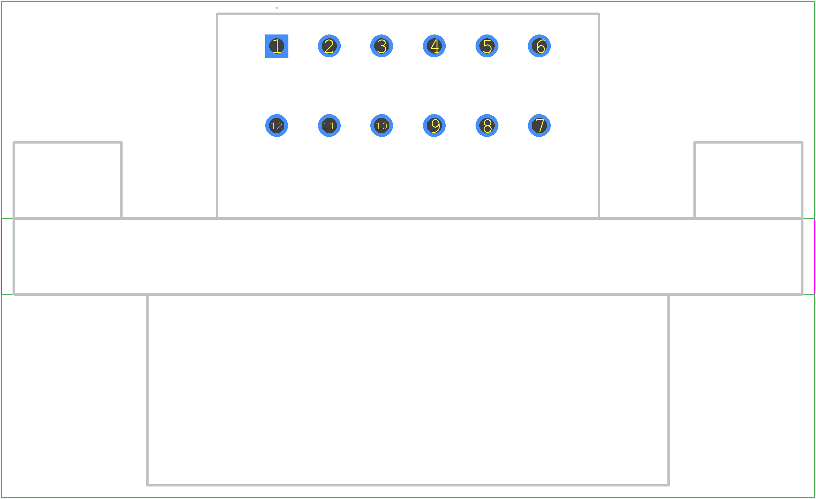 DTM13-12PA-NP02 - TE Connectivity PCB footprint - Other - Other - DTM13-12PA-NP02-1