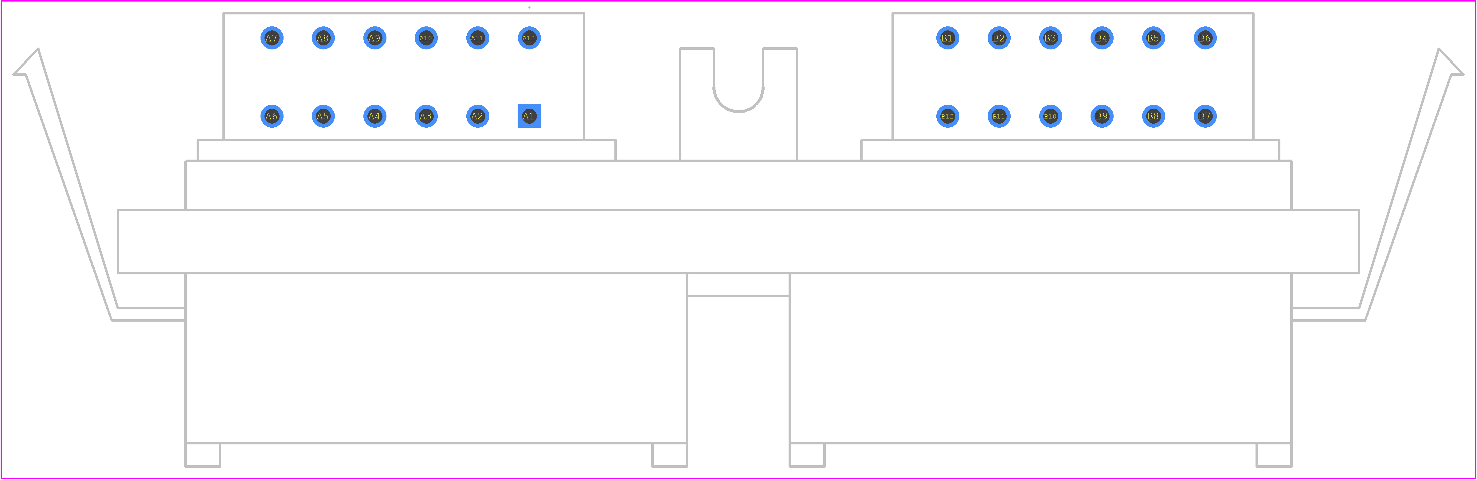 DTM13-12PC-12PD-GR01 - TE Connectivity PCB footprint - Other - Other - DTM13-12PC-12PD-GR01-3