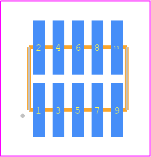 FTM-105-03-LM-DV - SAMTEC PCB footprint - Other - Other - FTM-105-XX-Y-DV