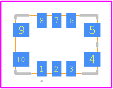 TX257A-D3-0.28-12.800-3-TR - RALTRON PCB footprint - Other - Other - TX257A-D3-0.28-12.800-3-TR