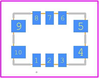 TX257A-D3-0.28-25.000-3.3-TR - RALTRON PCB footprint - Other - Other - TX257A-D3-0.28-25.000-3.3-TR