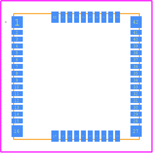 LMG3526R030RQST - Texas Instruments PCB footprint - Other - Other - RQS0052C_2024