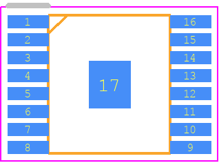 IS32AP2123 - Lumissil Microsystems PCB footprint - Small Outline Packages - Small Outline Packages - eTSSOP-16-1