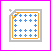 GANB4R8-040CBAZ - Nexperia PCB footprint - BGA - BGA - GANB4R8-040CBAZ