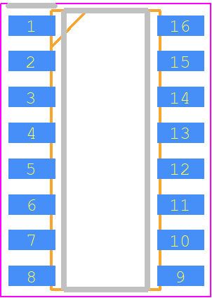 AM452 - Analog Microelectronics PCB footprint - Small Outline Packages - Small Outline Packages - AM452