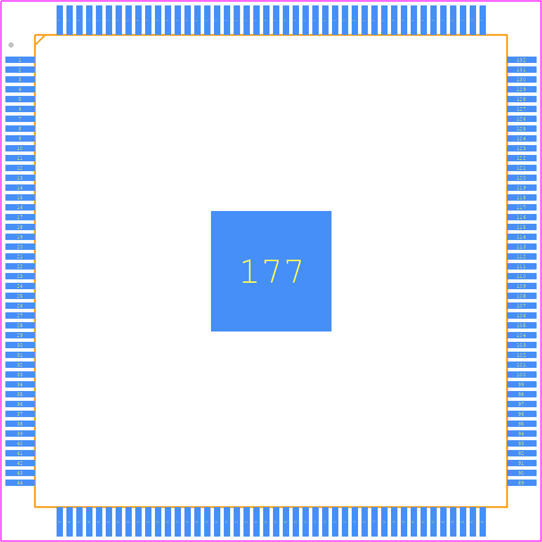 CYT4BB8CEBQ0AESGS - Infineon PCB footprint - Quad Flat Packages - Quad Flat Packages - 176-TEQFP_2024