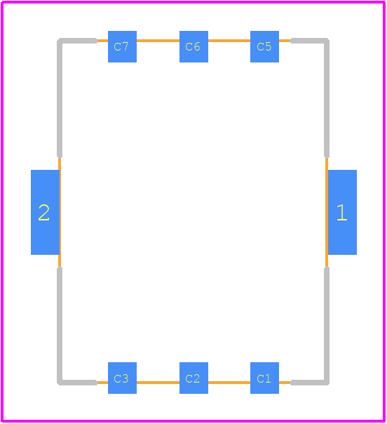 SIM8050-6-0-14-00-A - GCT (GLOBAL CONNECTOR TECHNOLOGY) PCB footprint - Other - Other - SIM8050-6-0-14-00-A-2