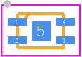 MLX92216ELQ-AAC-001-SP - Melexis PCB footprint - Small Outline No-lead - Small Outline No-lead - DFN-4L (LQ Package)