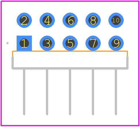 1-2823140-0 - TE Connectivity PCB footprint - Other - Other - 1-2823140-0-3