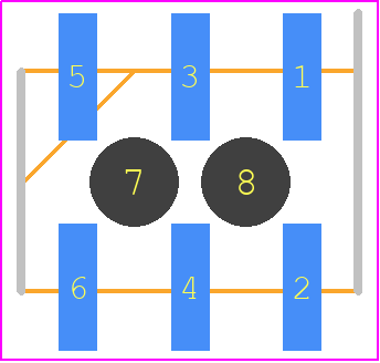 87920-9112 - Molex PCB footprint - Header, Unshrouded - Straight SMD Pin - Header, Unshrouded - Straight SMD Pin - 87920-9112