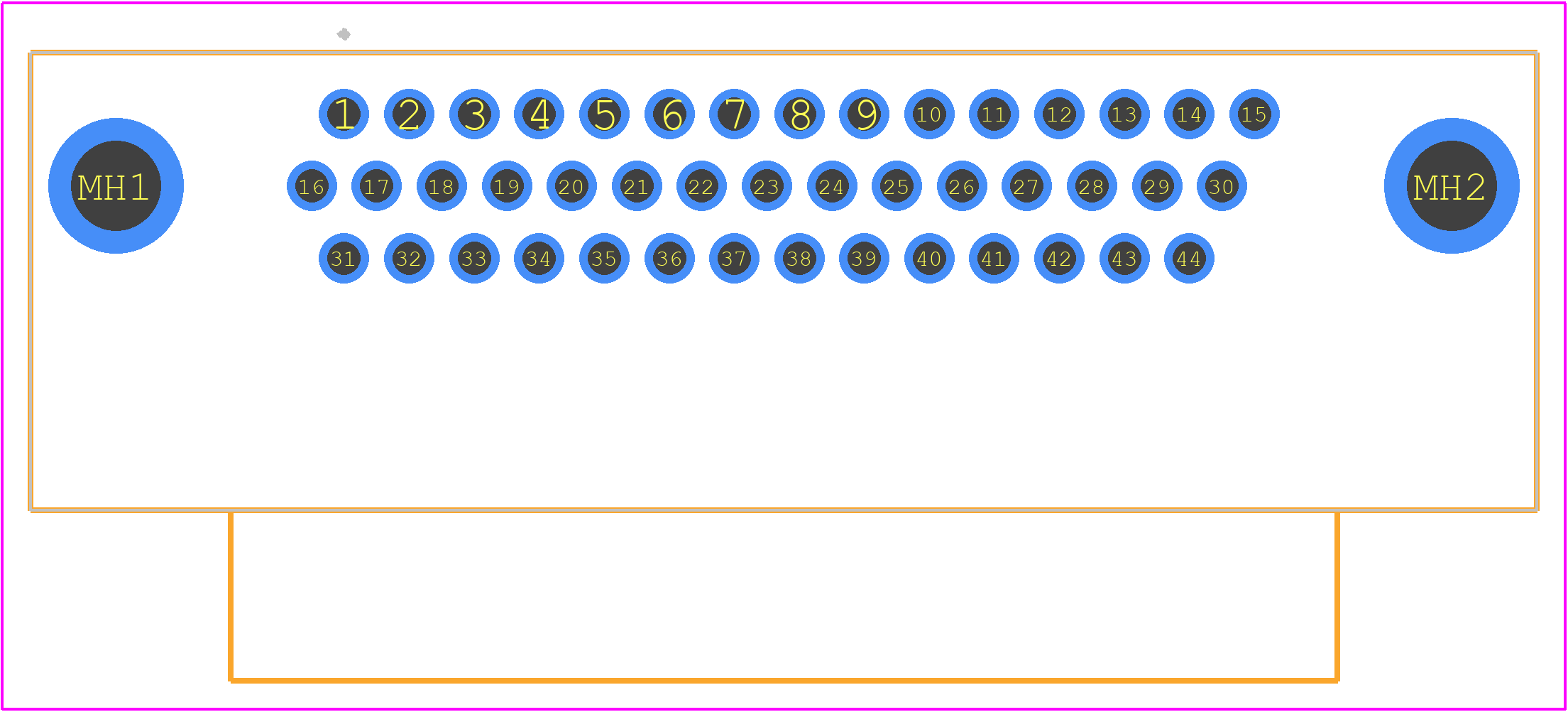 2311777-1 - TE Connectivity PCB footprint - Other - Other - 2311777-1-2