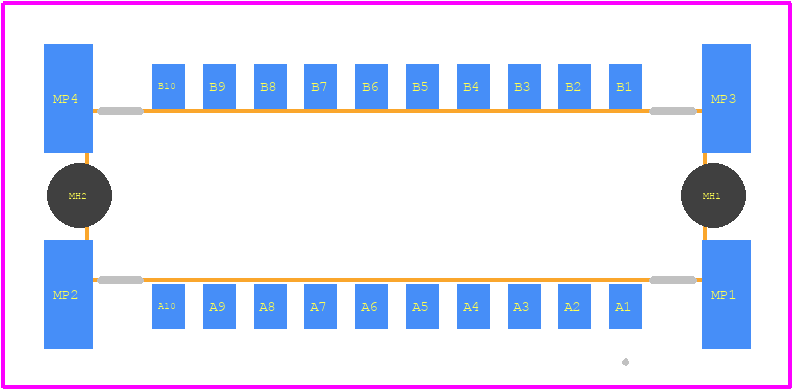 254537-E - TE Connectivity PCB footprint - Other - Other - 254537-E-2
