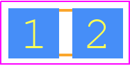 RNCU1206BTE2K00 - Stackpole Electronics, Inc. PCB footprint - Resistor Chip - Resistor Chip - RNCU1206