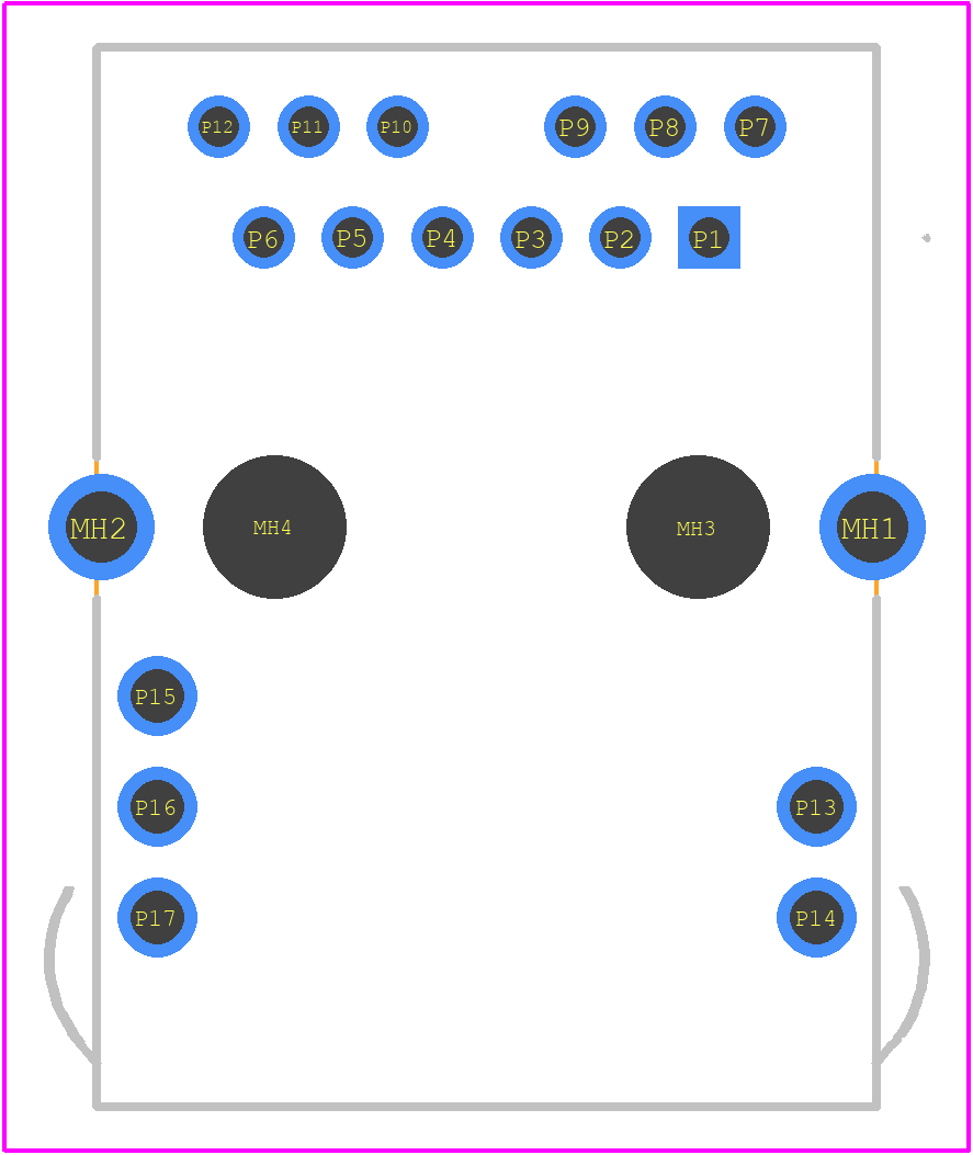 MTJ-88SUX1-FS-PG-VL28-M49C - Adam Tech PCB footprint - Other - Other - MTJ-88SUX1-FS-PG-VL28-M49C-2