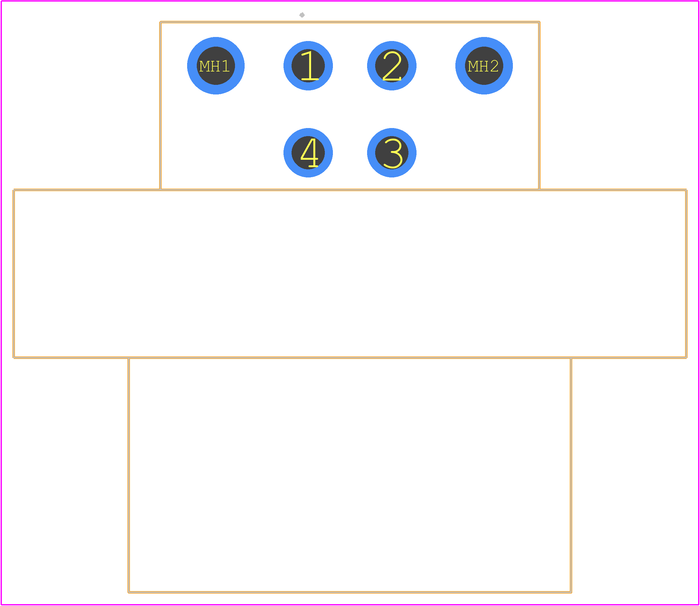 DTP13-4P - TE Connectivity PCB footprint - Other - Other - DTP13-4P-3