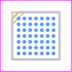 AD5770RBCBZ-RL7 - Analog Devices PCB footprint - BGA - BGA - 49-Ball Wafer Level Chip Scale Packaging [WLCSP]