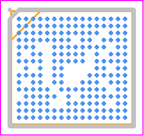 MT6365IAW/B - Mediatek PCB footprint - BGA - BGA - WFBGA 203L5.98mm x 5.62mm x 0.8mm