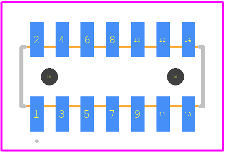 HRS2C14GSMTP - Adam Tech PCB footprint - Other - Other - HRS2C14GSMTP-1