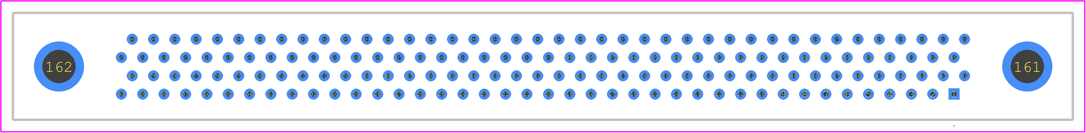 HDB-M4-160M226X - Amphenol PCB footprint - Other - Other - HDB-M4-160M226X-2