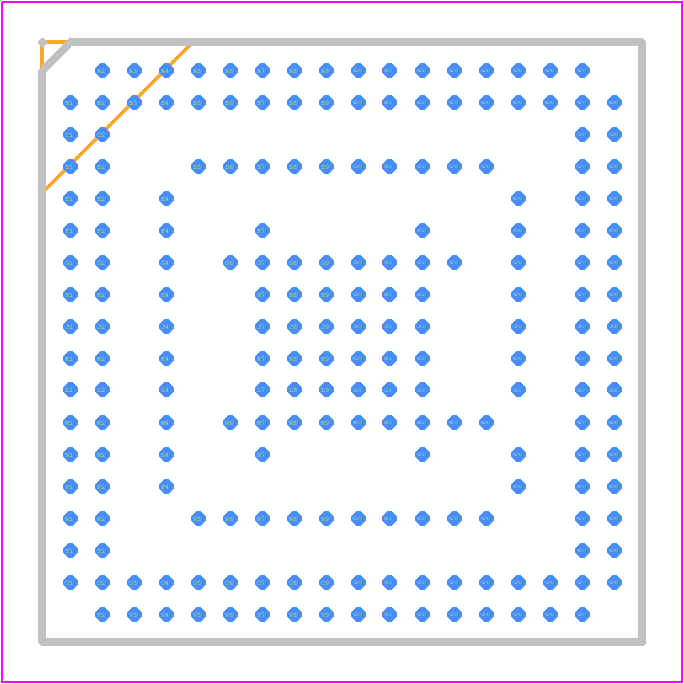 PIC32CZ8110CA80208-I/8MX - Microchip PCB footprint - BGA - BGA - 208-Ball Fine-Pitch Ball Grid Array Package (8MX) - 15x15x1.19 mm Body [TFBGA]