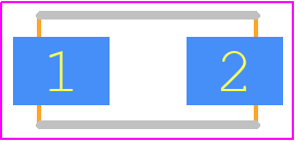 SMAJ5.0CE3/TR13 - Microchip PCB footprint - Diodes Moulded Non Polarised - Diodes Moulded Non Polarised - SMAJ5.0CE3/TR13