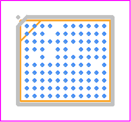 MT6360PP/A - Mediatek PCB footprint - BGA - BGA - WLCSP 103L 4.64 x4.14 x0.55mm