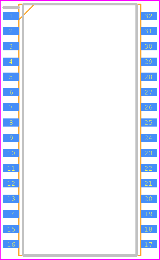 71V124SA10PHGI8 - Renesas Electronics PCB footprint - Small Outline Packages - Small Outline Packages - PHG32