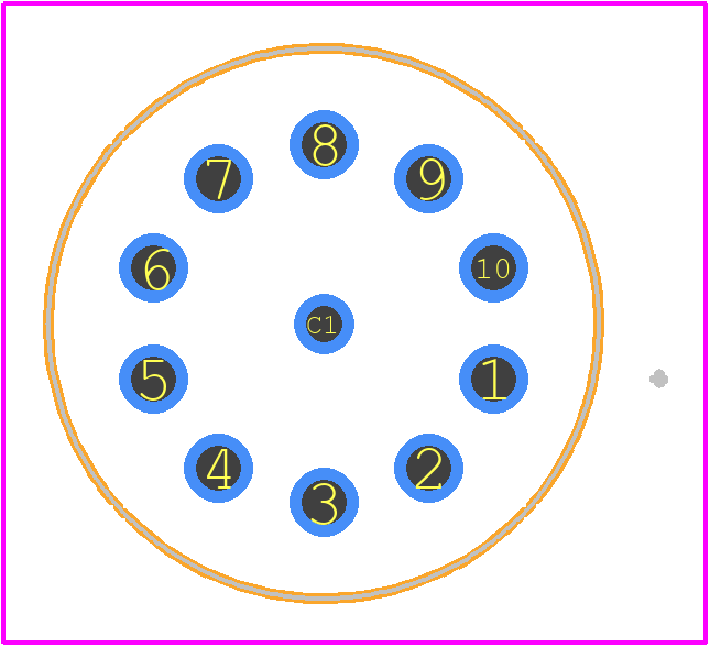 50CP36-01-1-07N - Grayhill PCB footprint - Other - Other - 50CP36-01-1-10N-F