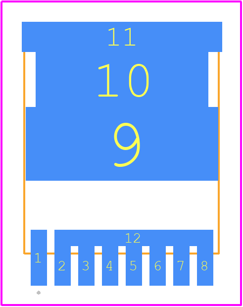 IPT020N13NM6ATMA1 - Infineon PCB footprint - Other - Other - PG-HSOF-8-1 | TOLL