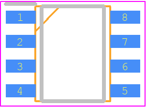 FA5510N - FUJI ELECTRIC PCB footprint - Small Outline Packages - Small Outline Packages - SOP-8