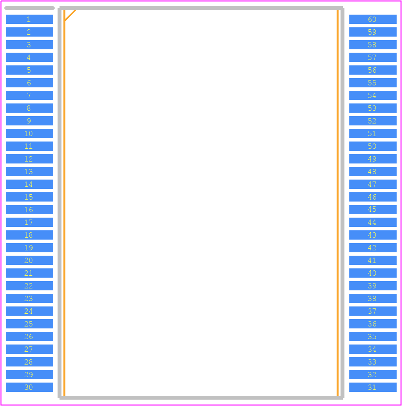 ML9272MB - LAPIS SEMICONDUCTOR PCB footprint - Small Outline Packages - Small Outline Packages - SSOP60