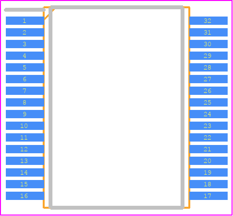 UCC5880QDFCRQ1 - Texas Instruments PCB footprint - Small Outline Packages - Small Outline Packages - DFC0032A