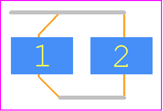 UZS1HR33MCL1GB - Nichicon PCB footprint - Capacitor Al Electrolytic - Capacitor Al Electrolytic - UZS1HR33MCL1GB